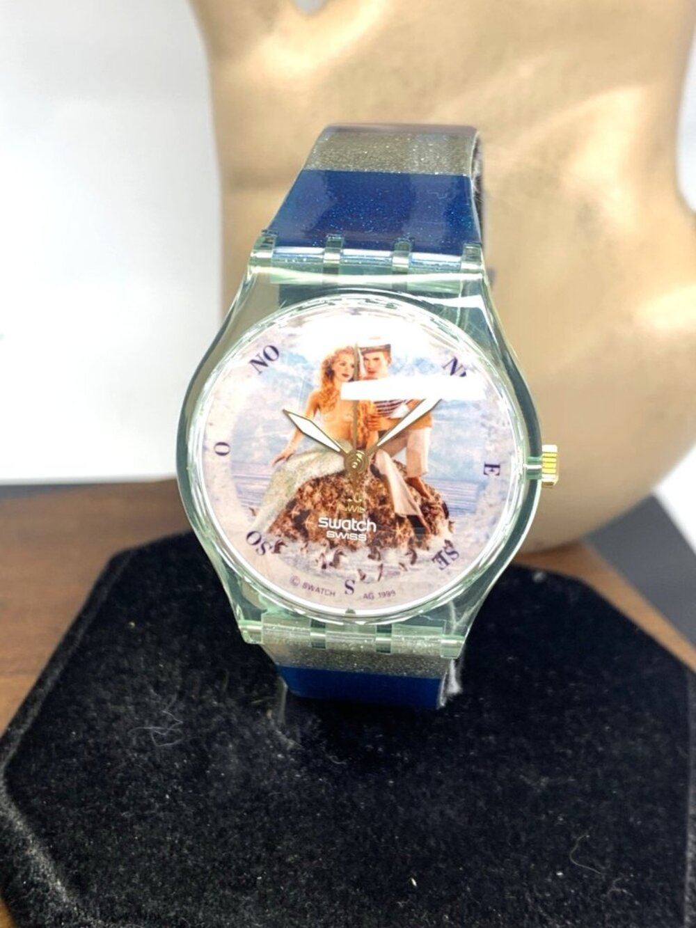 Swatch Unisex Watch GZ161 La Sirene et le Marin Mermaid Swiss Quartz 1999 34mm
